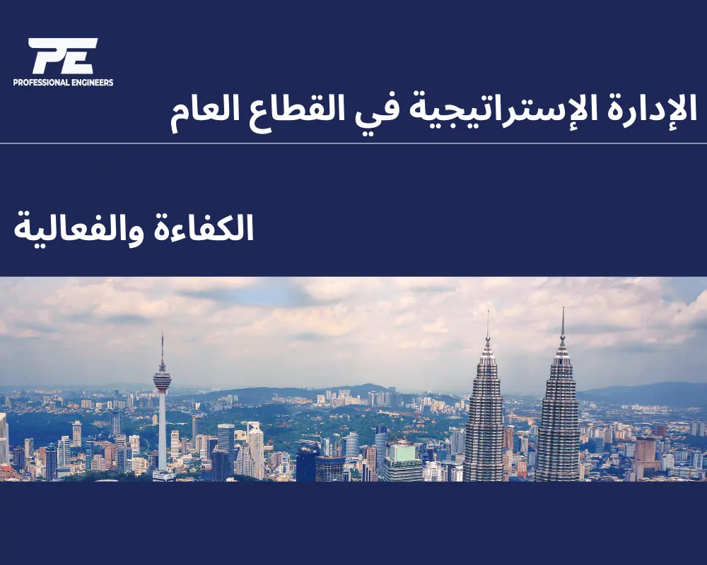 الإدارة الإستراتيجية في القطاع العام: الكفاءة والفعالية